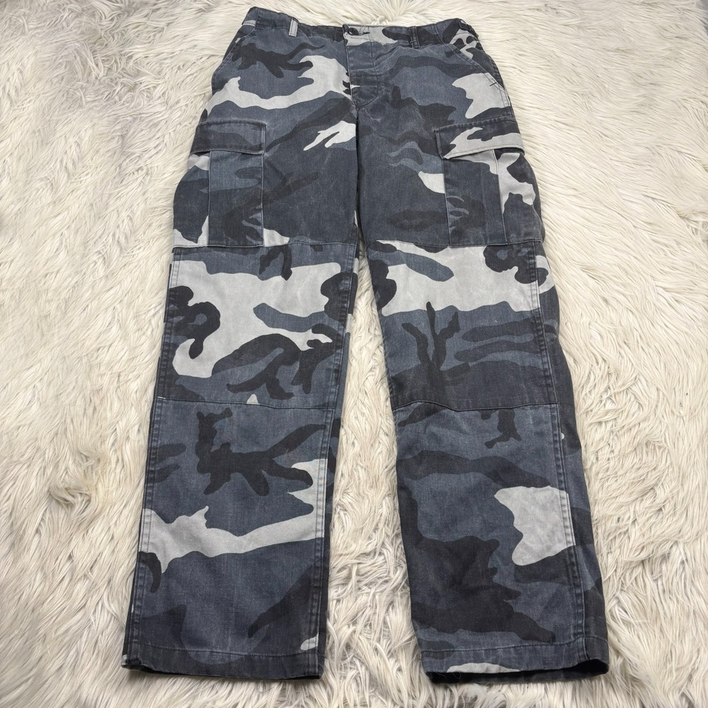 Propper Men's Unisex M Gray Camo Cargo Pants Urban‎ Streetwear Army